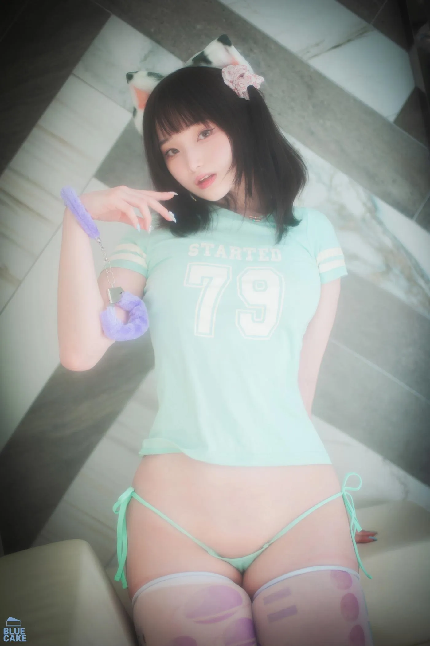Bambi밤비 – NO.91 [BLUECAKE] Naughty Cats Pink  Mint RED[23] [55P]插图2